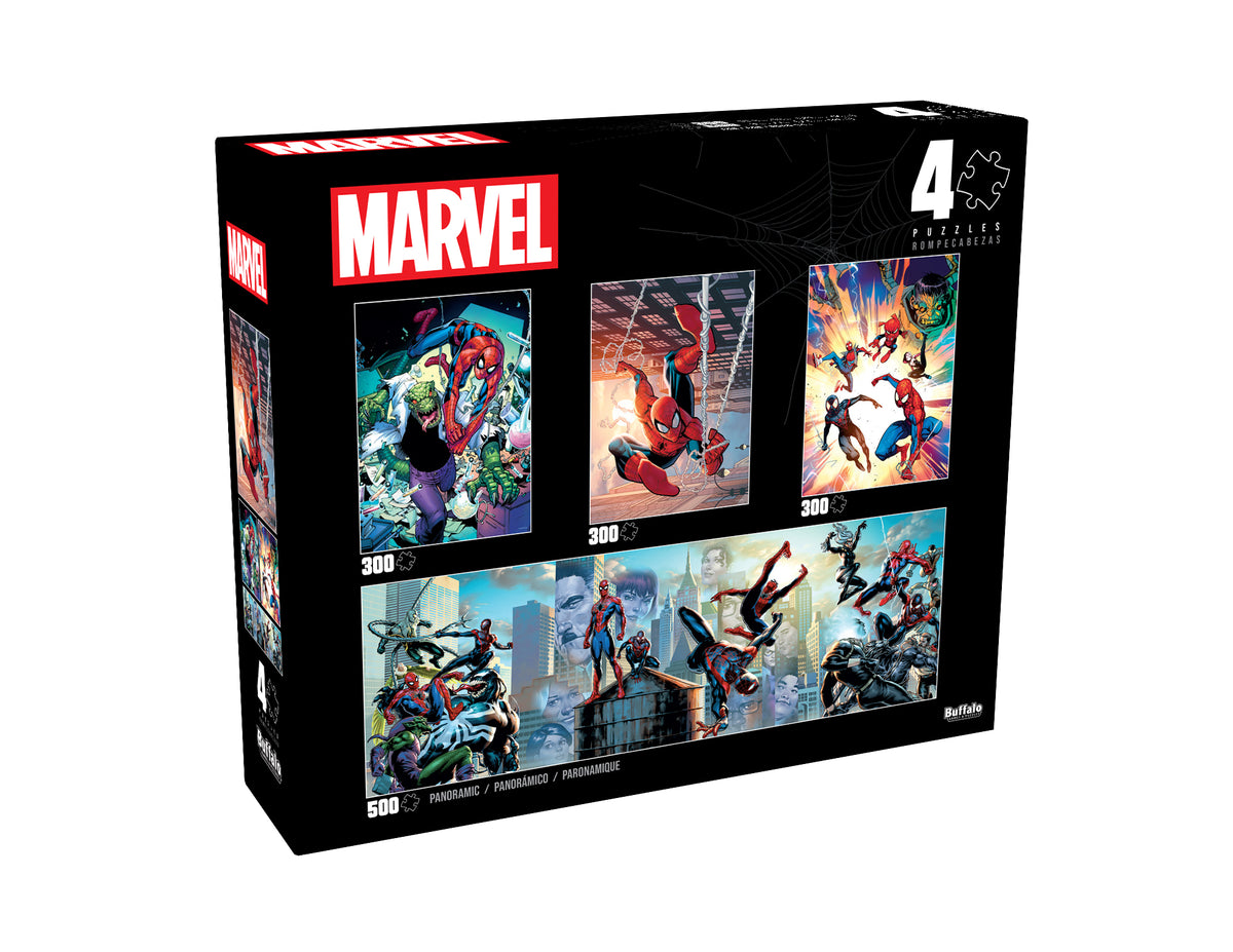 Marvel - 4 X 1 Multipack - Spider-Man Multipack 2024 300 & 500 Piece Puzzles