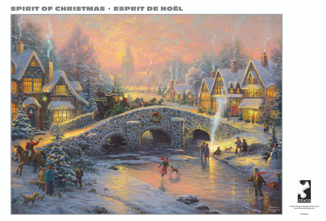 Ceaco Thomas Kinkade Silver Select: Spirit of Christmas 1000 Piece