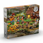 Ceaco Thomas Kinkade Disney Silver Select Mickey and Minnie Rocky Mountain Round Up 1000 Piece Puzzle