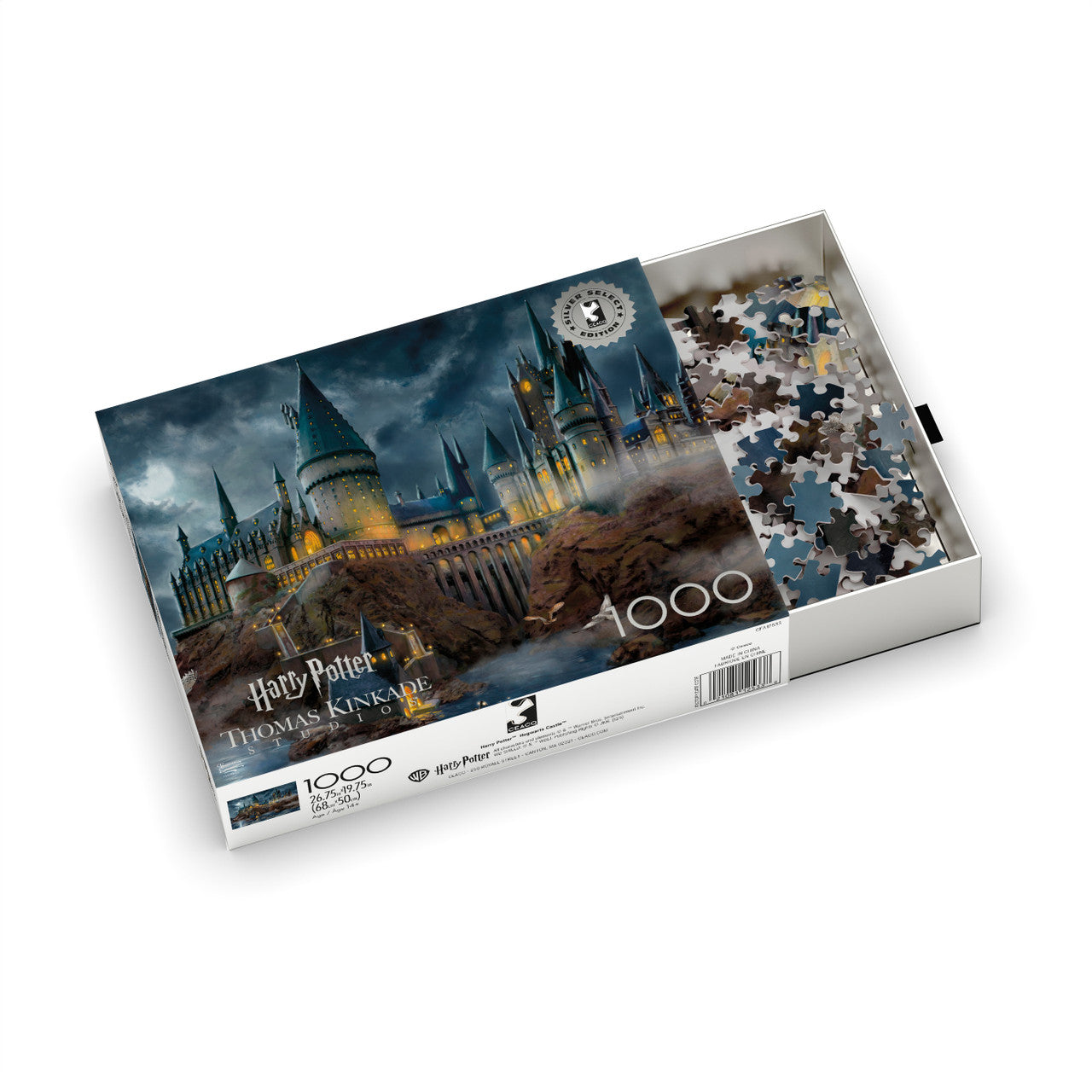 Ceaco – Thomas Kinkade Harry Potter Hogwart's Castle - 1000 Piece Silver Select Jigsaw Puzzle
