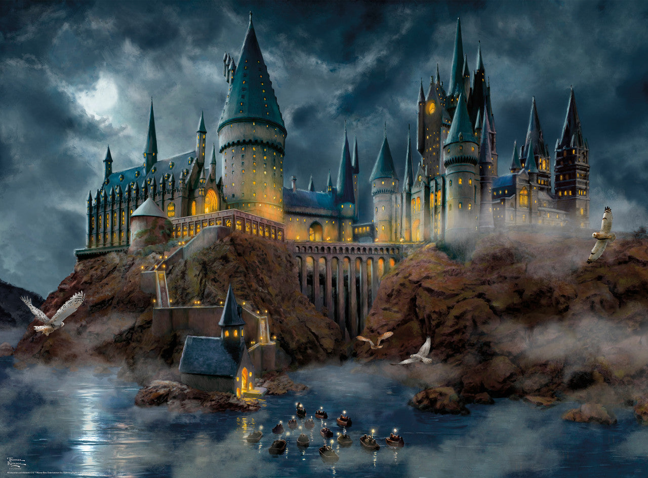 Ceaco – Thomas Kinkade Harry Potter Hogwart's Castle - 1000 Piece Silver Select Jigsaw Puzzle