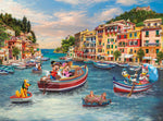 Ceaco Disney Mickey and Minnie in Italy by Thomas Kinkade Studios 1000 Piece Jigsaw Puzzle - Silver Select Edition