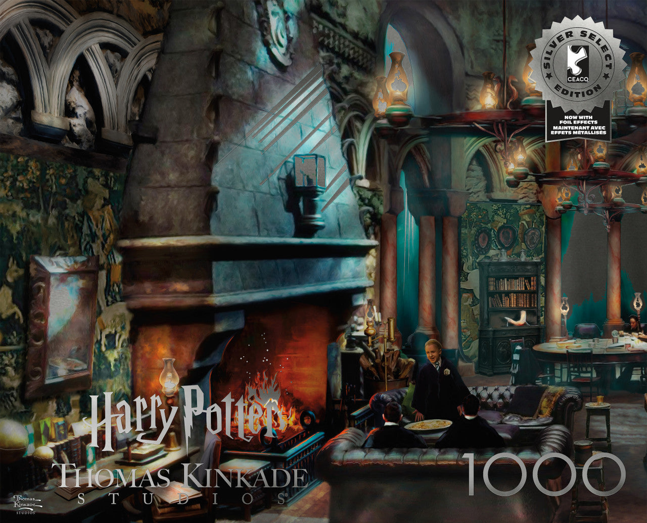 Ceaco HARRY POTTER (WIZARDING WORLD) Silver Select Slytherin Common Room 1000 Piece Puzzle
