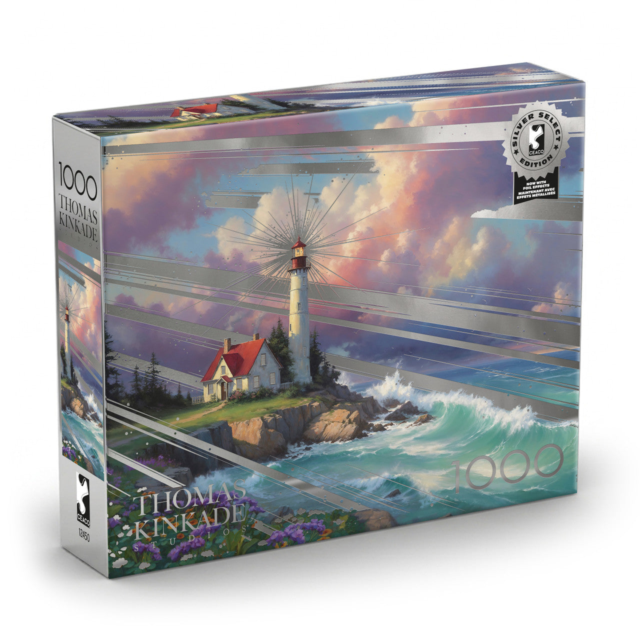 Ceaco Thomas Kinkade Silver Select Windswept Cove 1000 Piece Puzzle