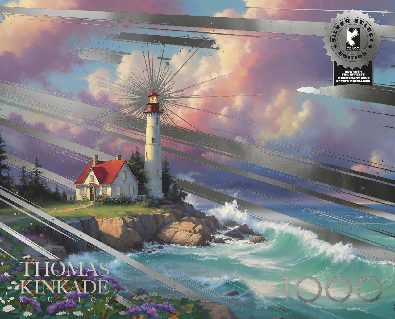 Ceaco Thomas Kinkade Silver Select Windswept Cove 1000 Piece Puzzle