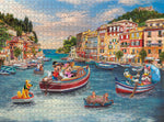Ceaco Thomas Kinkade Disney Silver Select Mickey and Minnie in Italy 1000 Piece Puzzle