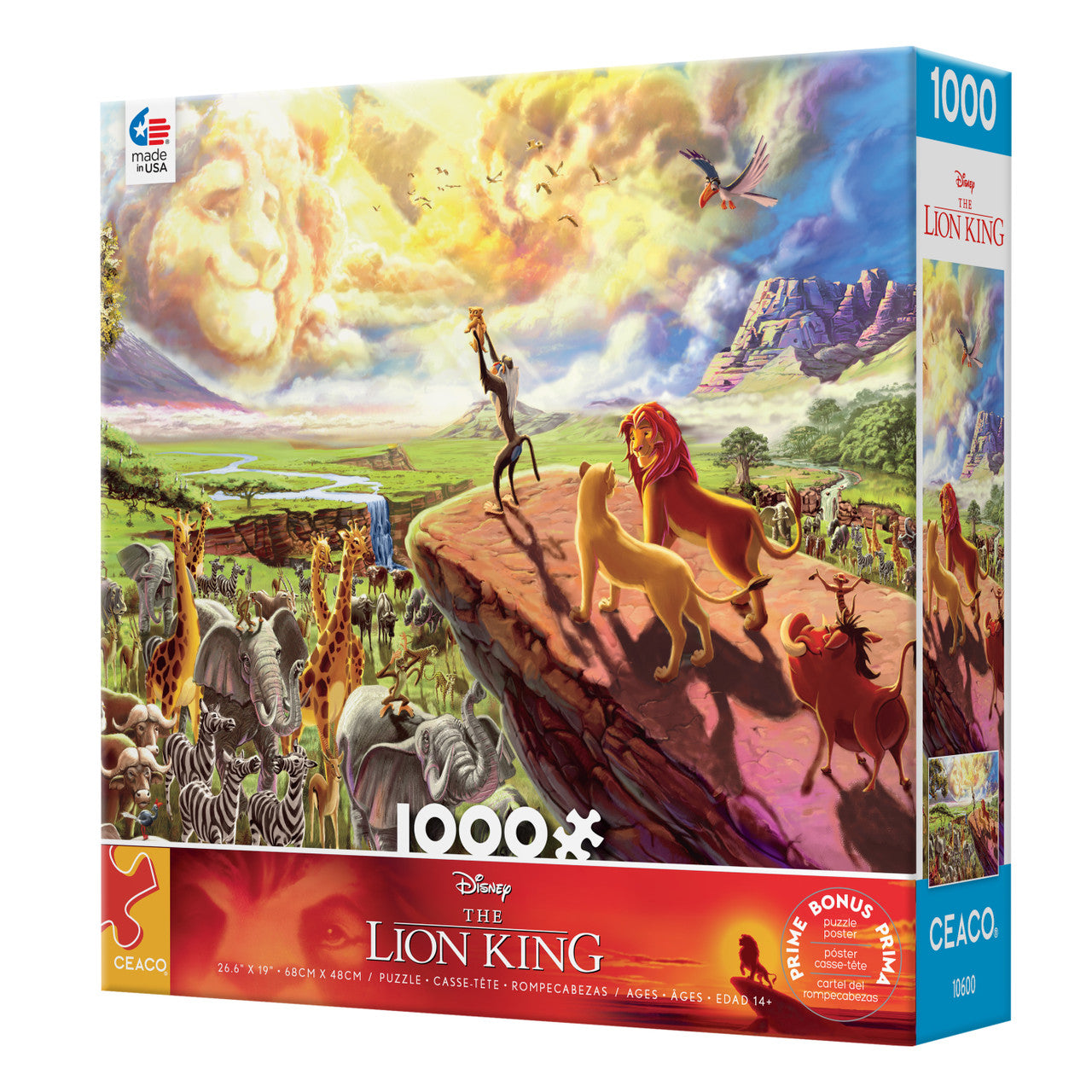 Ceaco Puzzle:  The Lion King Disney 1000 Piece Puzzle
