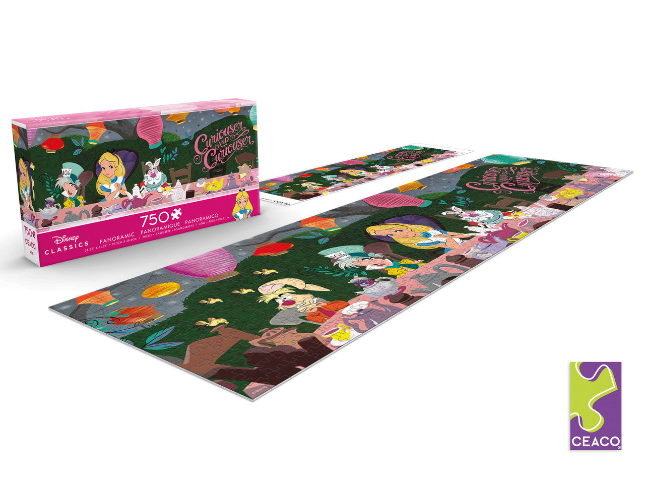 Ceaco Panoramics - Disney - Alice in Wonderland, Tea Party  750 Piece Puzzle