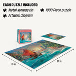 Ceaco Collector's Tin: Thomas Kinkade Disney Moana 1000 Piece Puzzle
