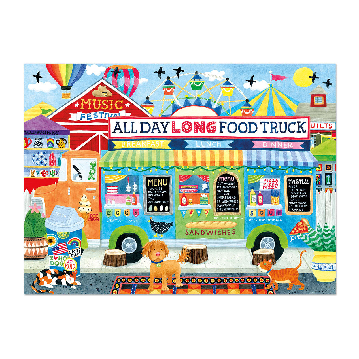 Ceaco: All Day Long Food Truck 1000 Piece Puzzle - Sapphire Select