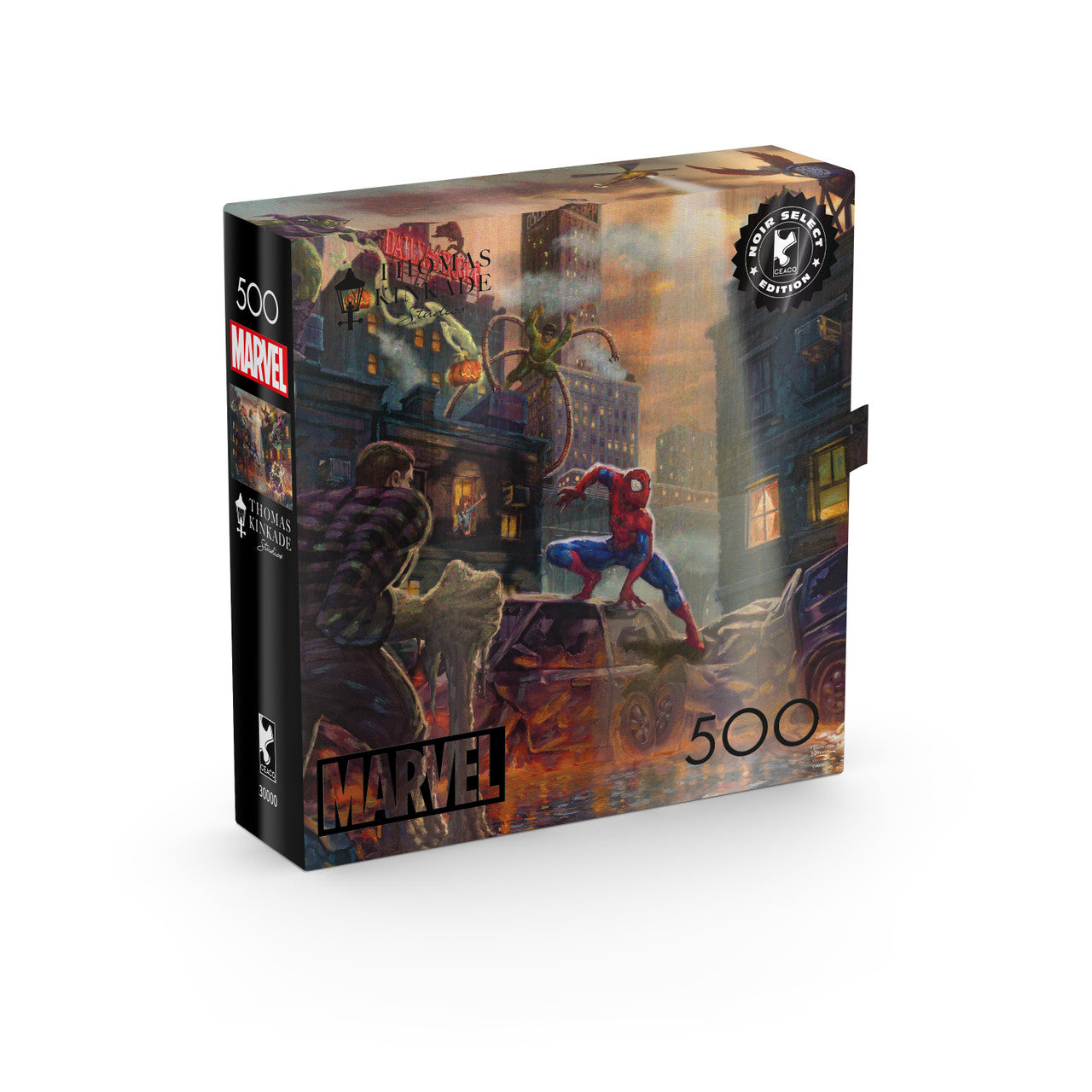 Noir Select: Marvel, Thomas Kinkade Disney - Spider-man vs. the Sinister Six 500 Piece Puzzle
