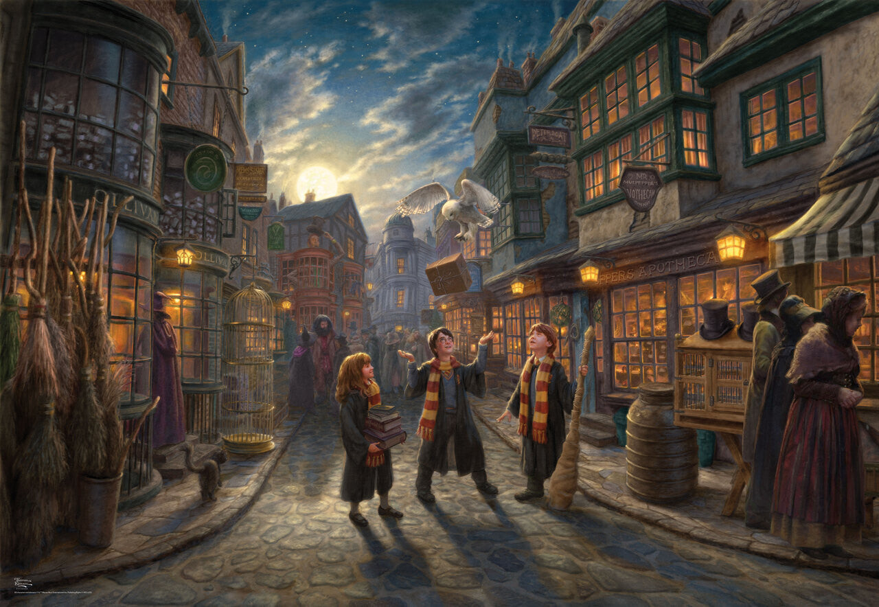 Ceaco - Thomas Kinkade - Harry Potter Silver Select: Diagon Alley 2000 Piece Puzzle