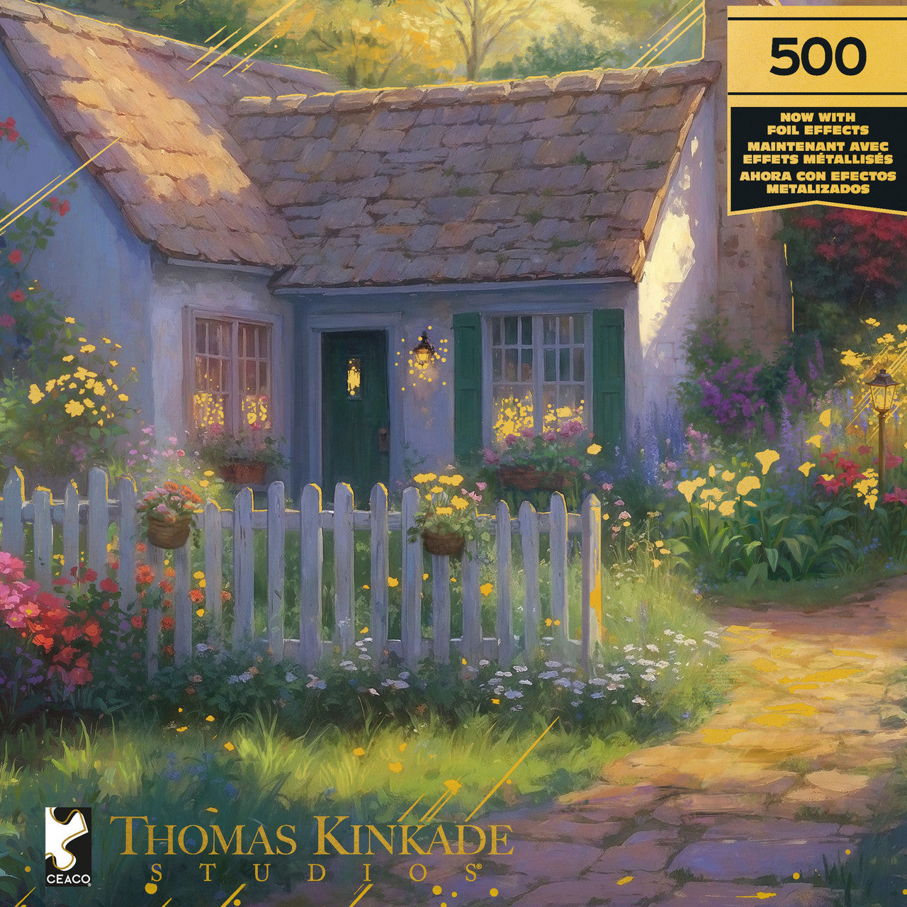 Ceaco Thomas Kinkade Gold: Calla Lilly Cottage 500 Piece Puzzle