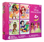 Ceaco Puzzle: 4 X 1 Kids Multipack - Disney Princess  48-piece,  72-piece and 100-piece Puzzles