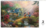 Silver Select: Mickey + Minnie Sweetheart Bridge, Thomas Kinkade Disney Dreams 500 Piece Puzzle