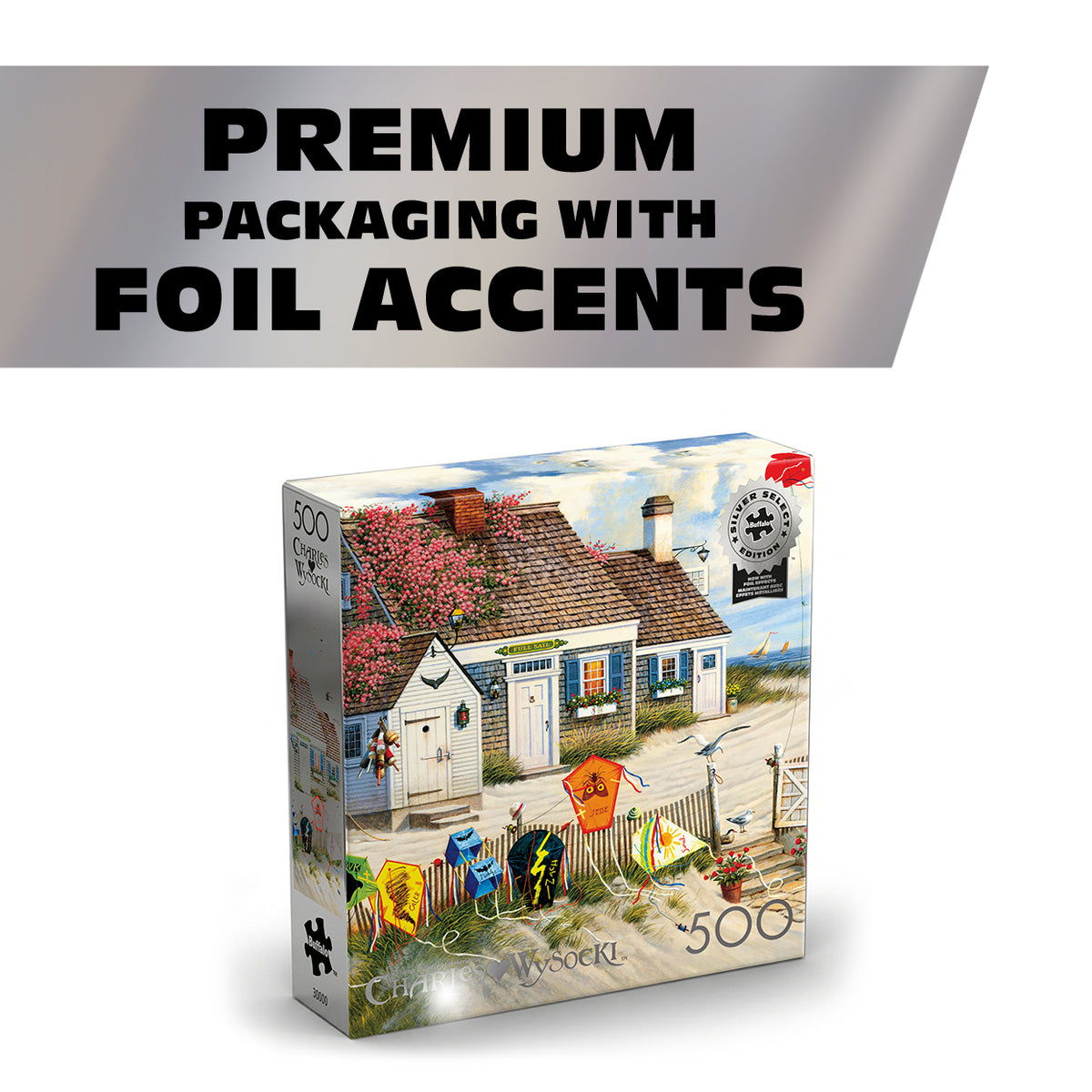 Charles Wysocki - Silver Select: Rootbeer Break at the Butterfields 500 Piece Puzzle