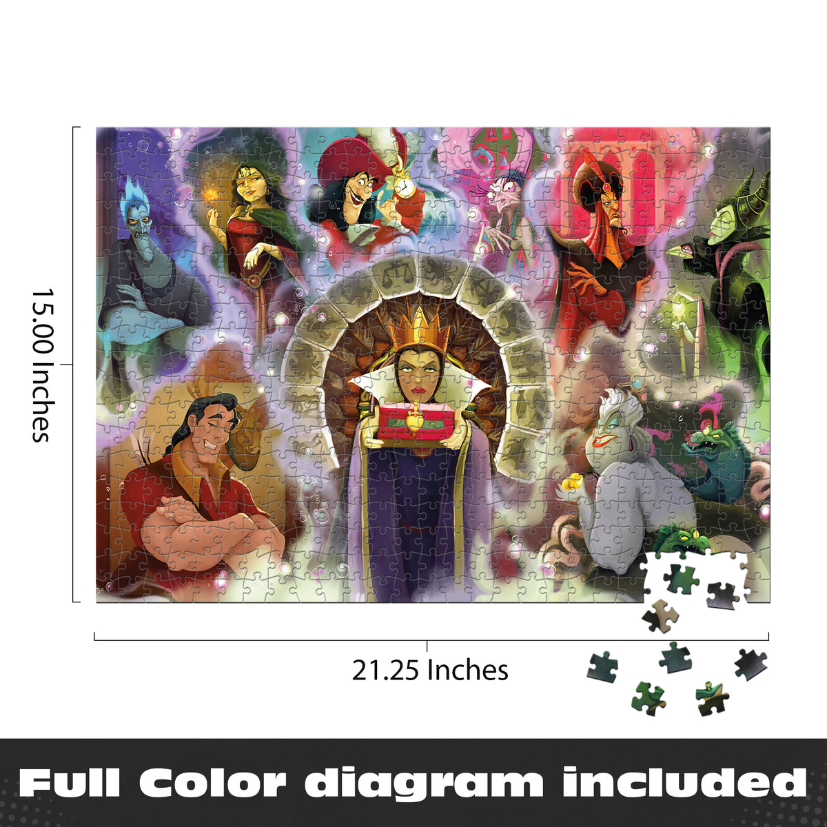 Noir Select: Disney Villains 500 Piece Puzzle