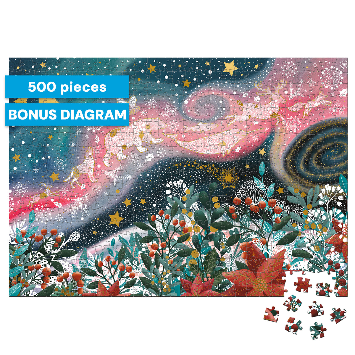 Gold Collection: Celestial Animals 500 Piece Puzzle