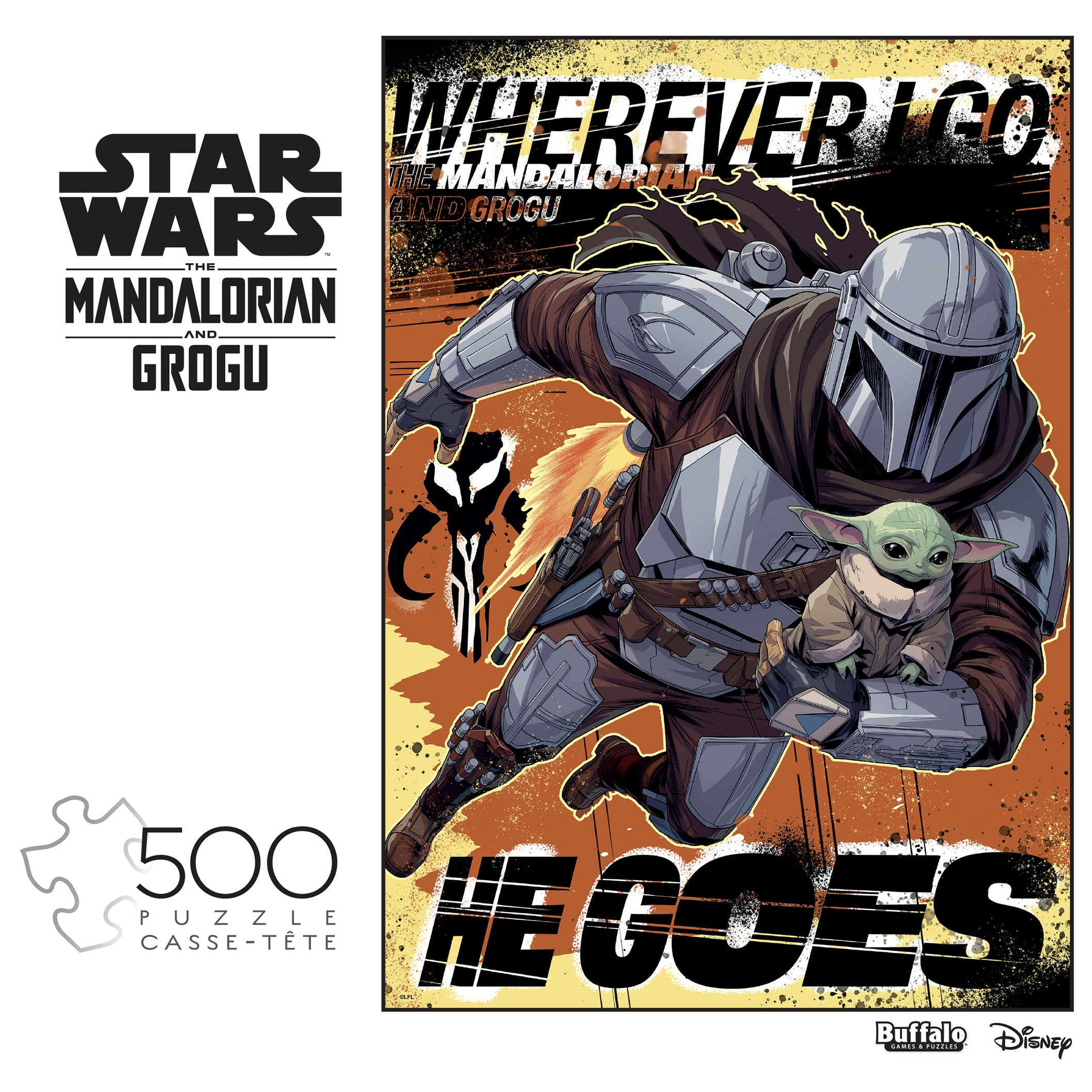 Star Wars: The Mandalorian and Grogu 500 Piece Jigsaw Puzzle