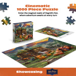 Ceaco Silver Select - Thomas Kinkade Harry Potter - Hagrid’s Hut - 1000 Piece Silver Select Jigsaw Puzzle