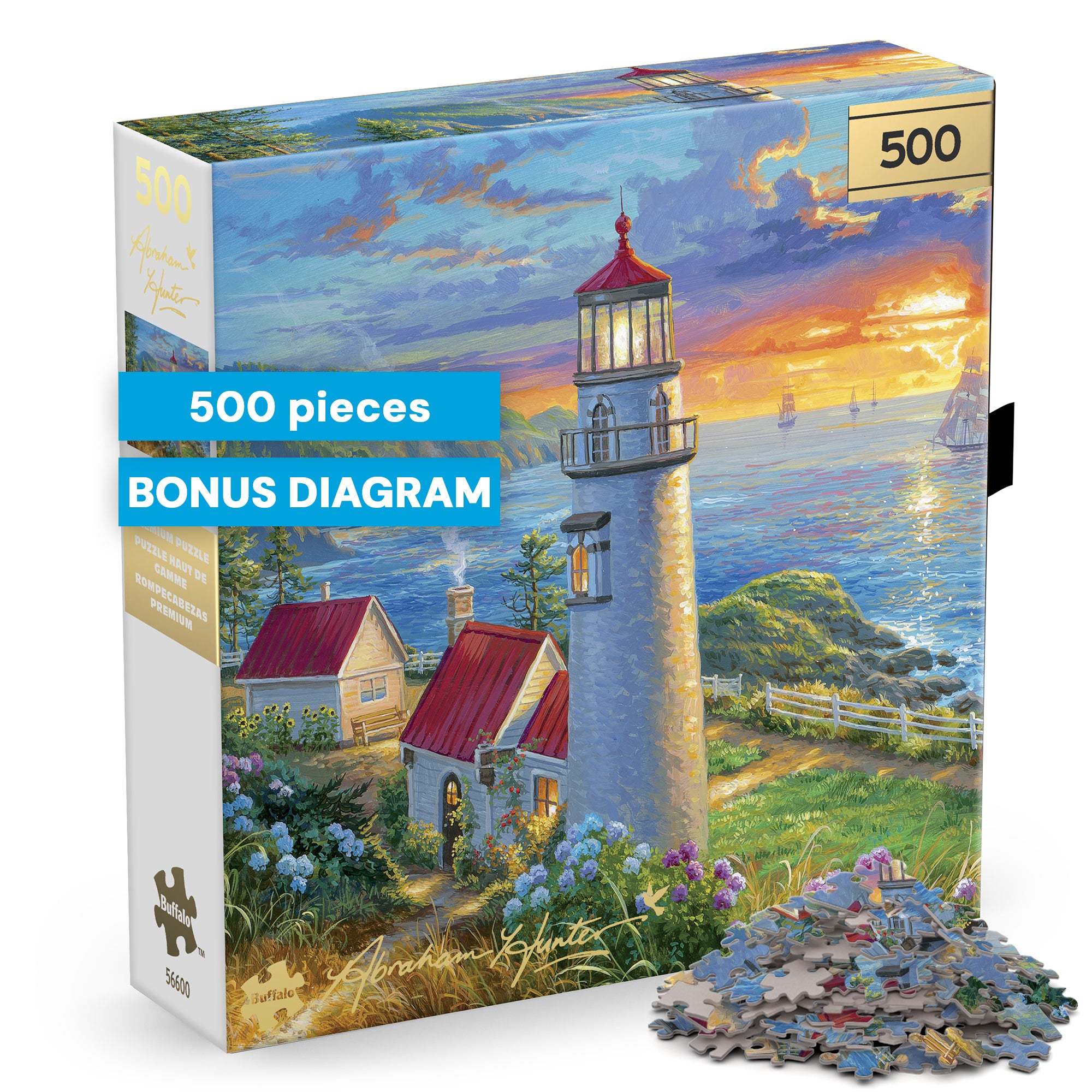 Gold Collection – Evening Watch 500 Piece Jigsaw Puzzle - Abraham Hunter
