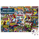 Silver Select: Marvel Comic Collage 2000 Piece Puzzle