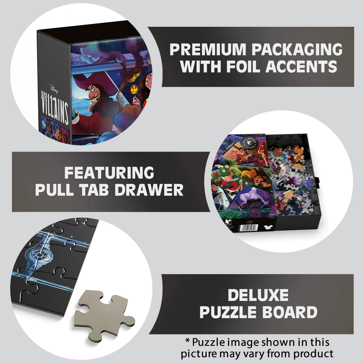 Ceaco – 500 Piece Disney Noir Select Villains Jigsaw Puzzle