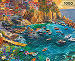 Gold Collection: Cinque Terre Seas – 1000 Piece Jigsaw Puzzle
