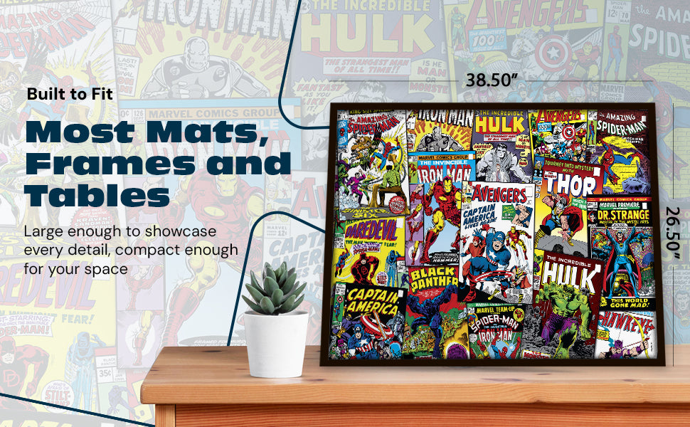 Silver Select: Marvel Comic Collage 2000 Piece Puzzle