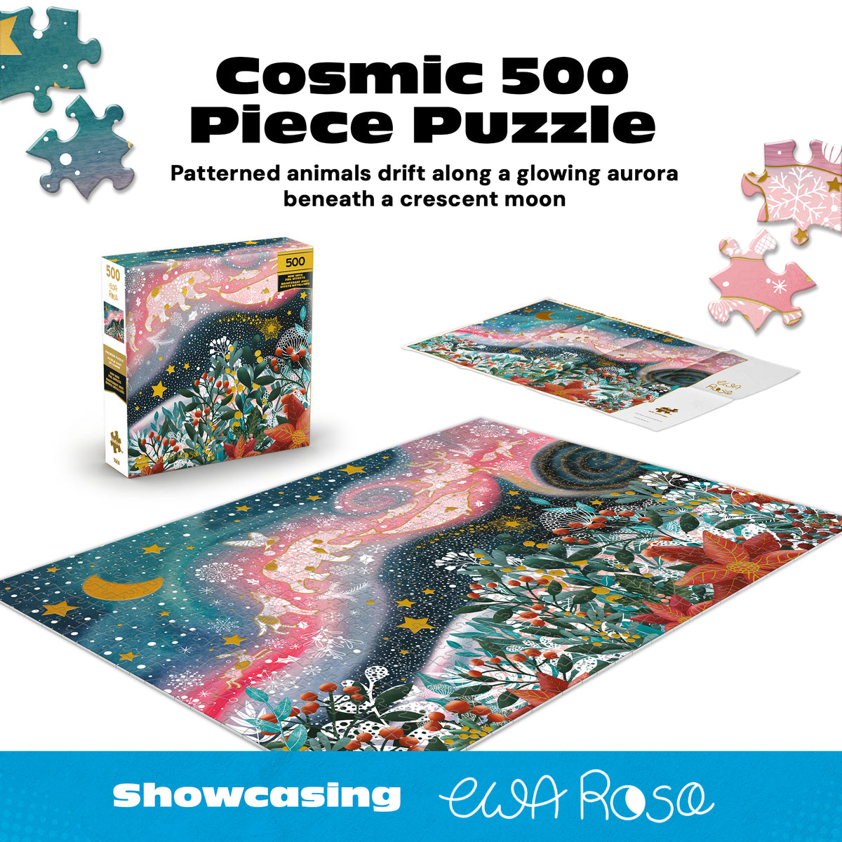 Gold Collection: Celestial Animals 500 Piece Puzzle