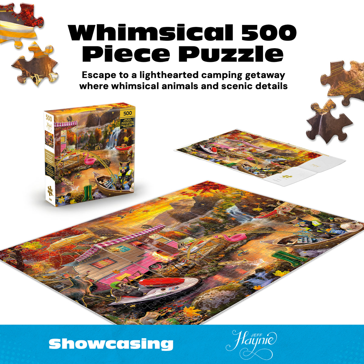 Gold Collection: Animal Campers 500 Piece Puzzle