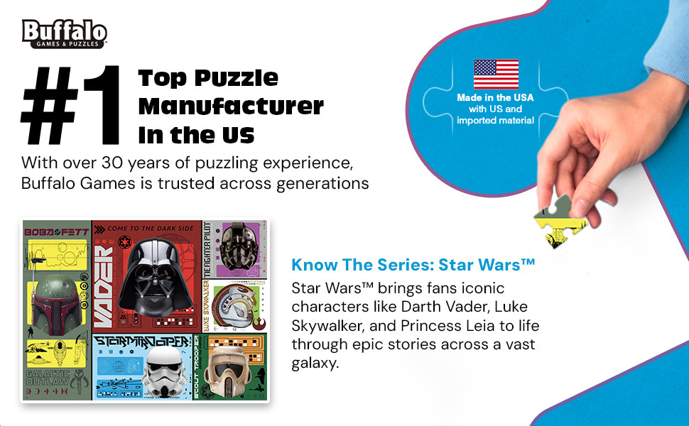 Star Wars Helmets 1000 Piece puzzle for Adults - Sapphire Select