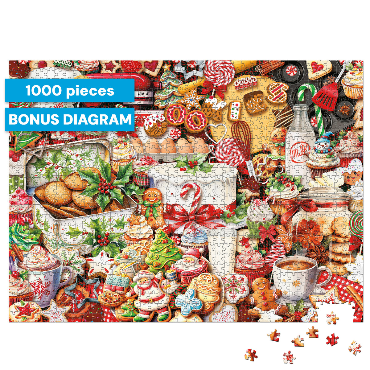 Christmas Baked Goods 1000 Piece Puzzle