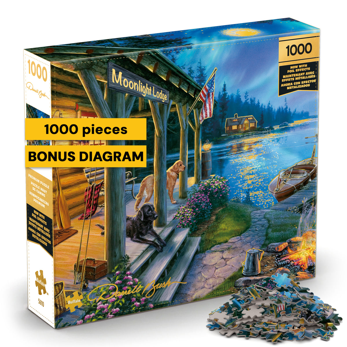 Gold Collection: Moonlight Lodge 1000 Jigsaw Puzzle