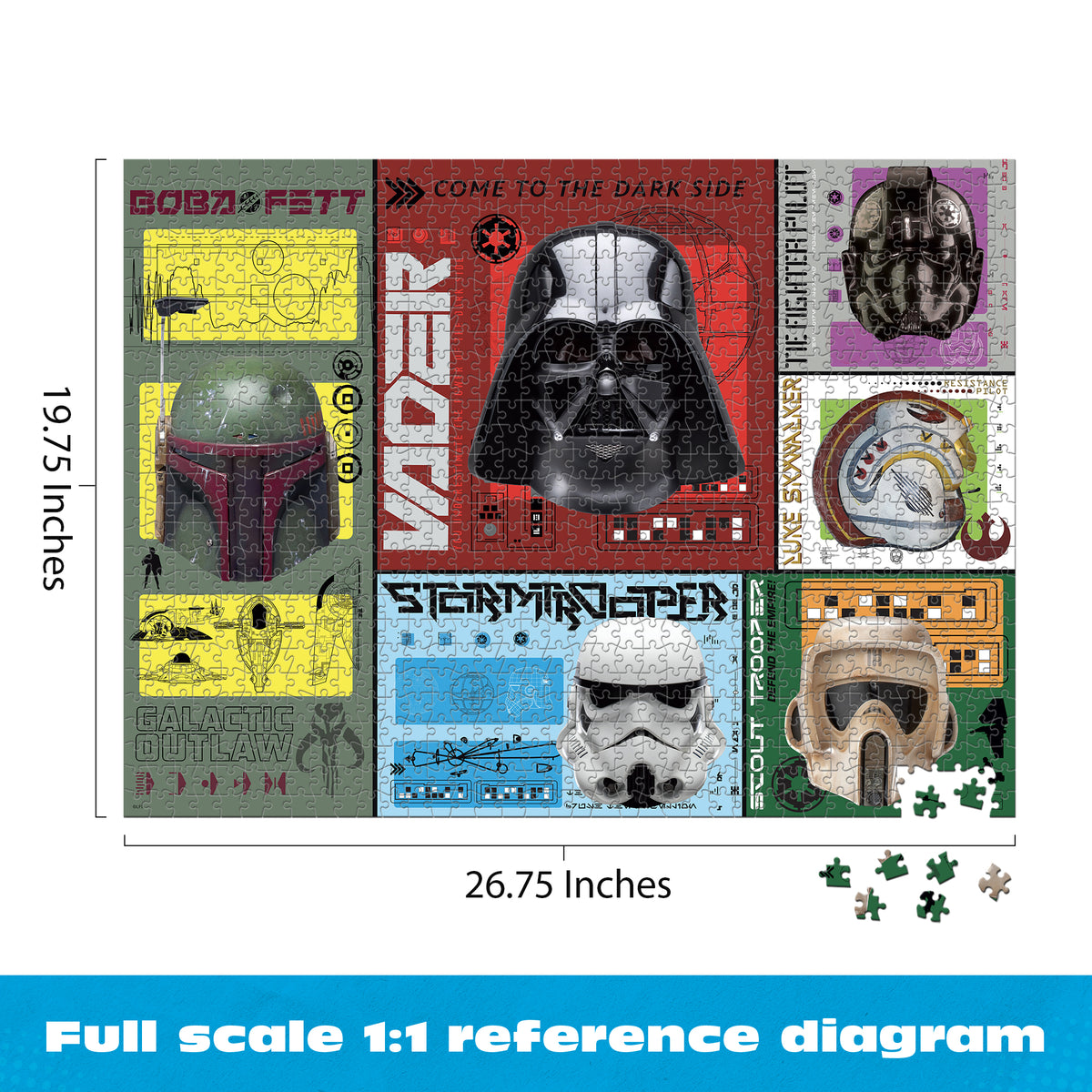 Star Wars Helmets 1000 Piece puzzle for Adults - Sapphire Select