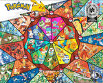 Pokemon Silver Select Stained Glass Starters 1000 Piece Puzzle