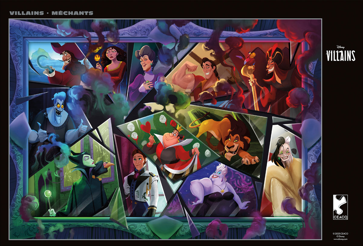 Ceaco – 500 Piece Disney Noir Select Villains Jigsaw Puzzle