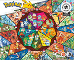 Pokemon Silver Select Stained Glass Starters 1000 Piece Puzzle