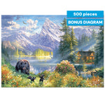 Abraham Hunter Mountain Morning 500 Piece Jigsaw Puzzle
