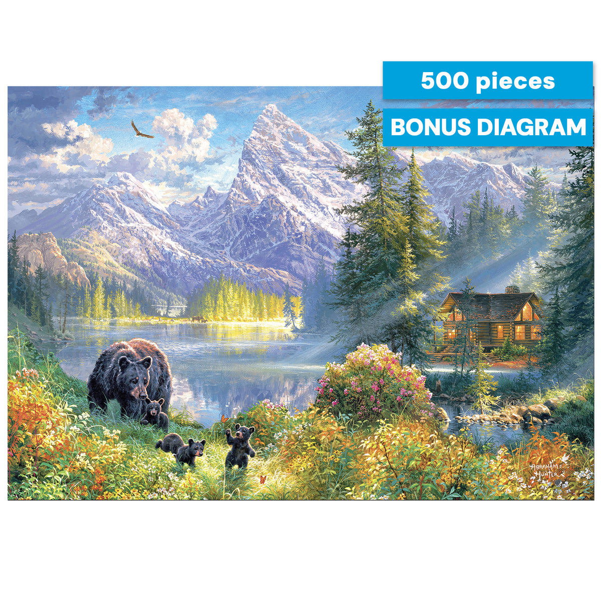 Abraham Hunter Mountain Morning 500 Piece Jigsaw Puzzle