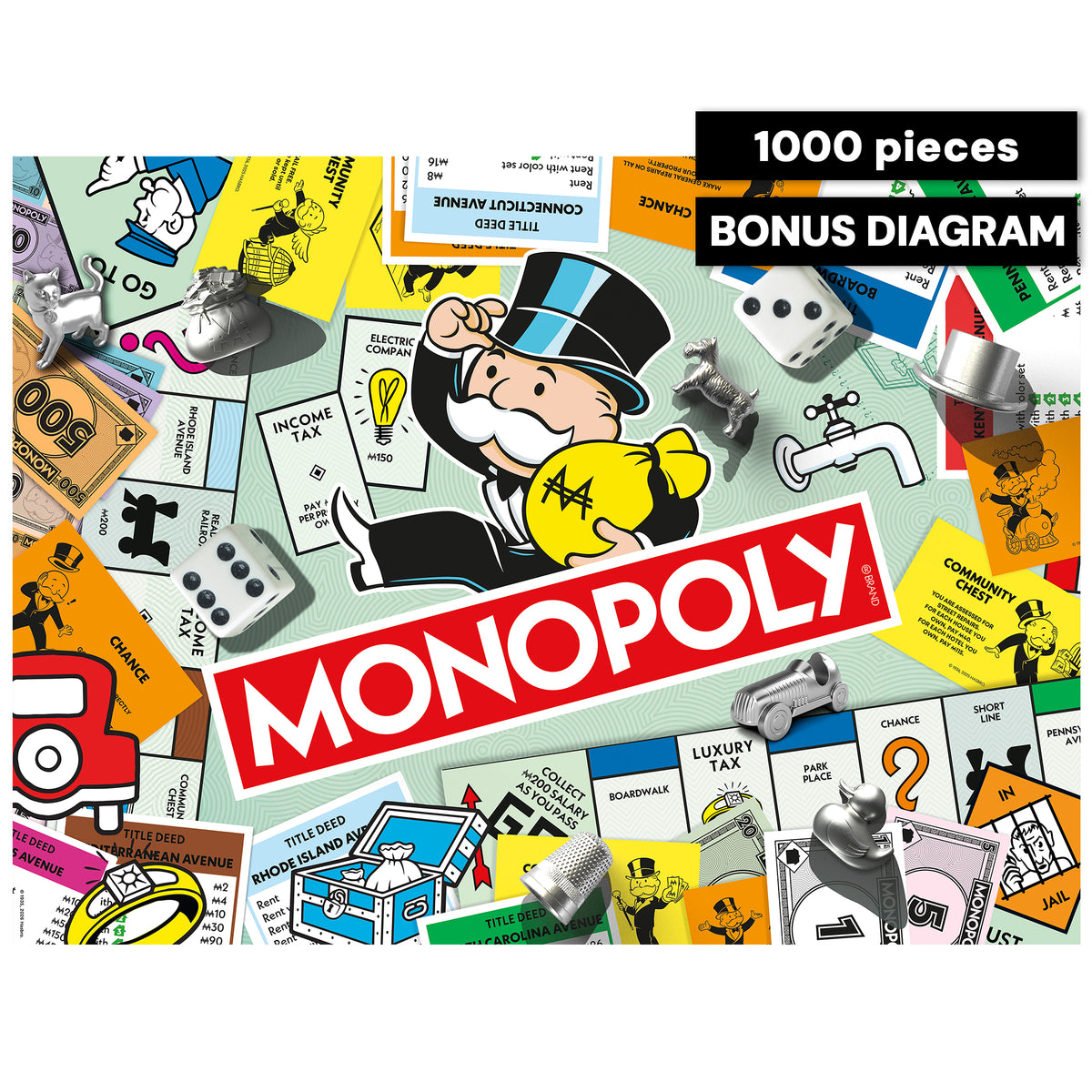 Monopoly Collage 1000 Piece Puzzle