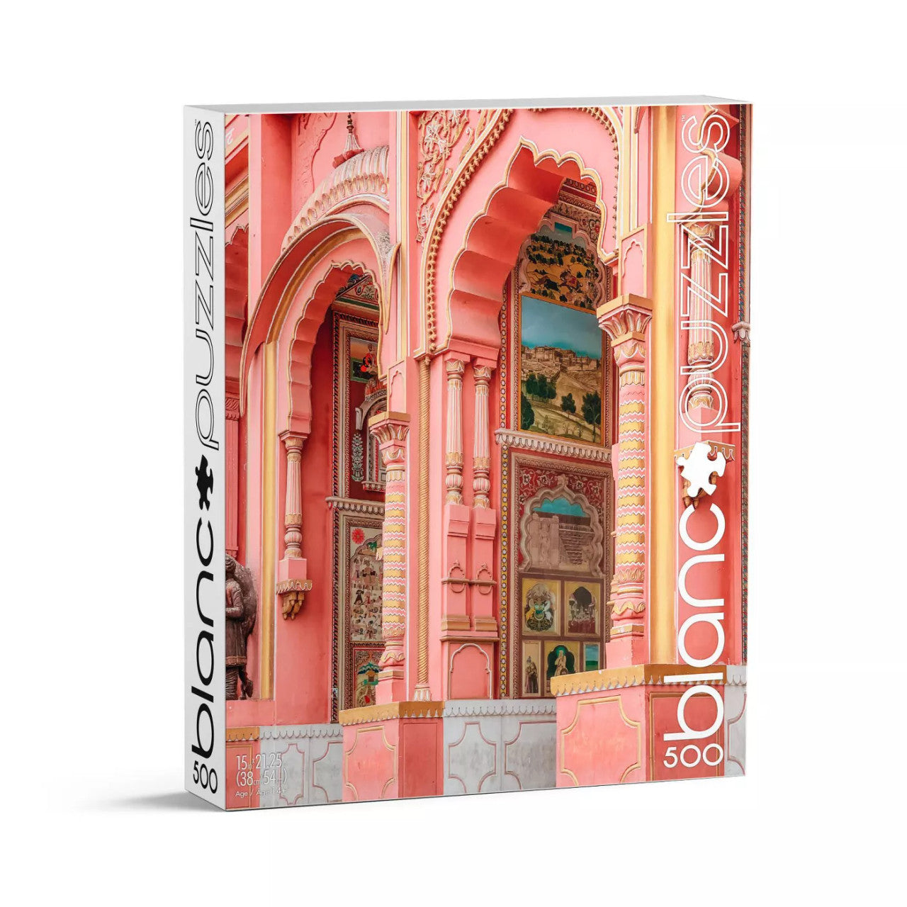 blanc - Hawa Mahal 500 Piece Jigsaw Puzzle