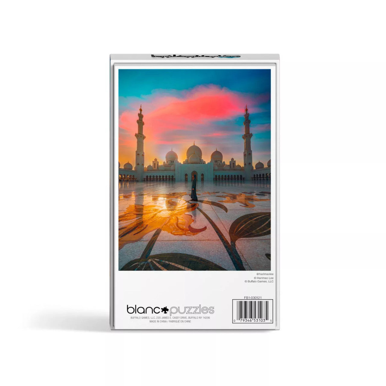 blanc - Sunset Abu Dhabi Mosque 300 Piece Jigsaw Puzzle
