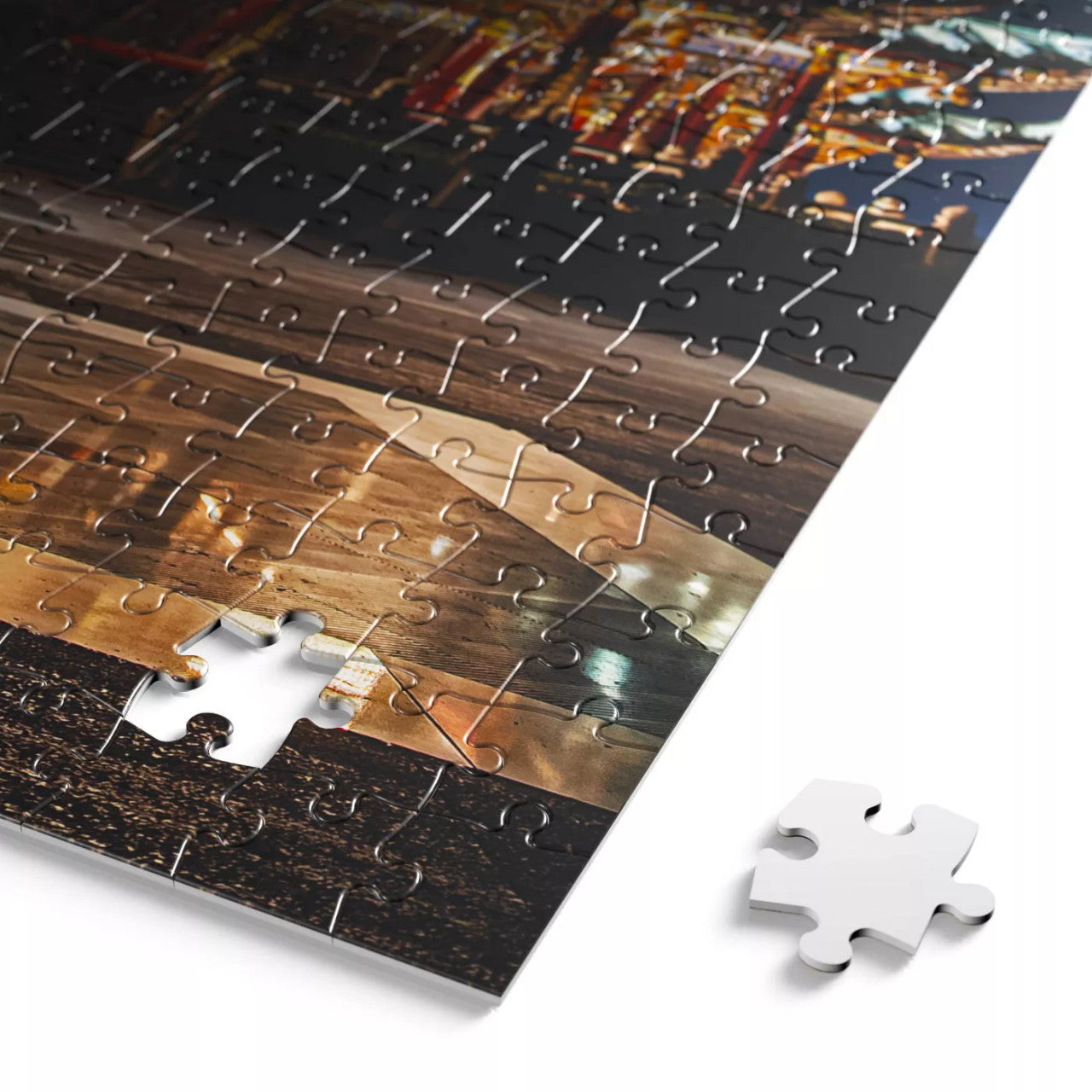blanc - Chongqing Chinese Temple at Night 500 Piece Jigsaw Puzzle