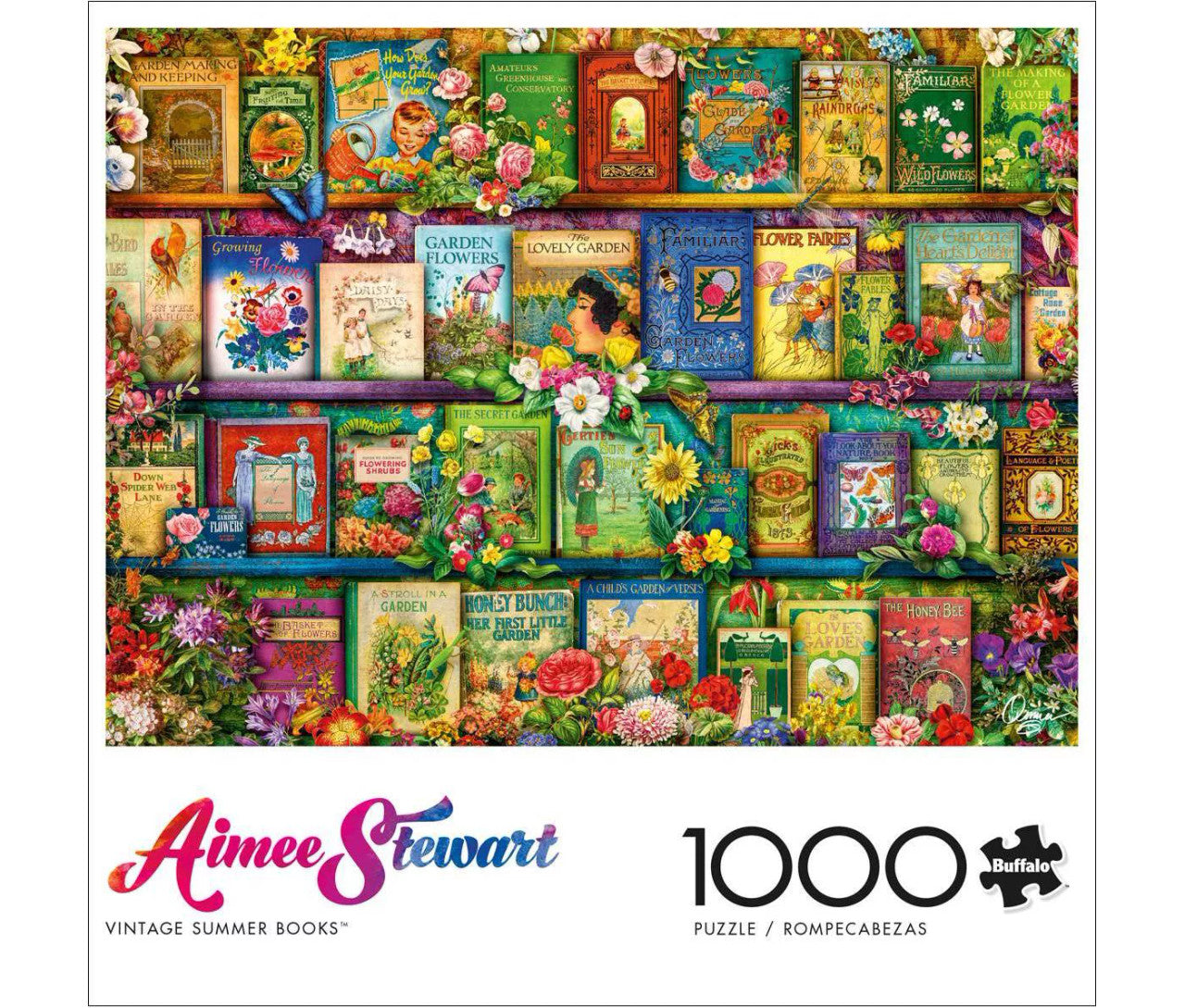 Aimee Stewart:  Vintage Summer Books 1000 Piece Jigsaw Puzzle