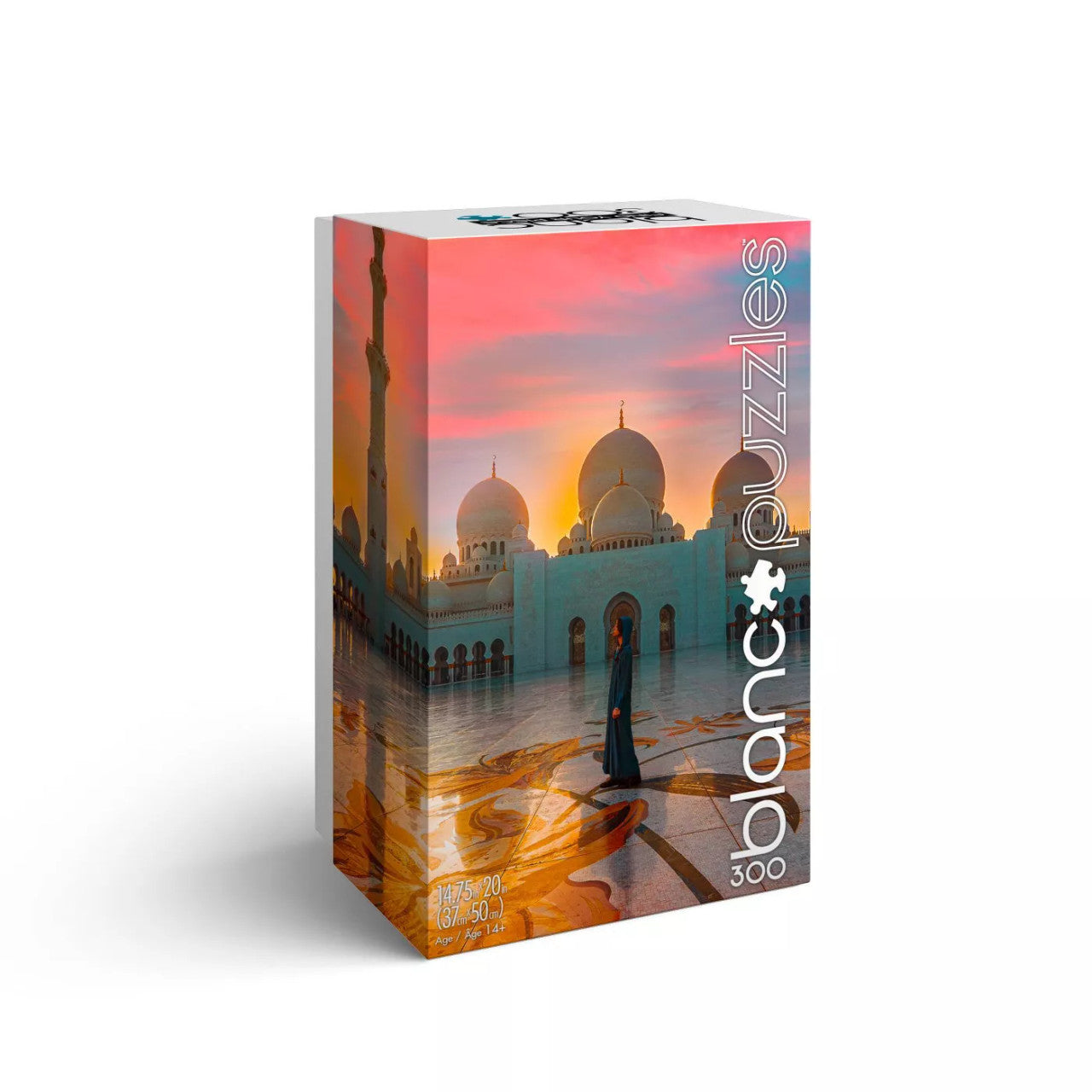 blanc - Sunset Abu Dhabi Mosque 300 Piece Jigsaw Puzzle