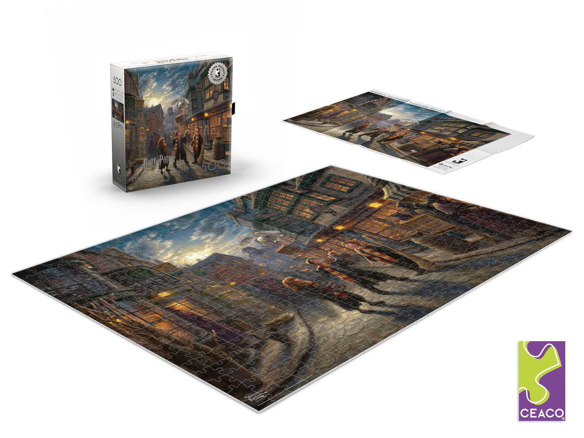Silver Select: Harry Potter: Diagon Alley (Thomas Kinkade) 500 Piece Puzzle