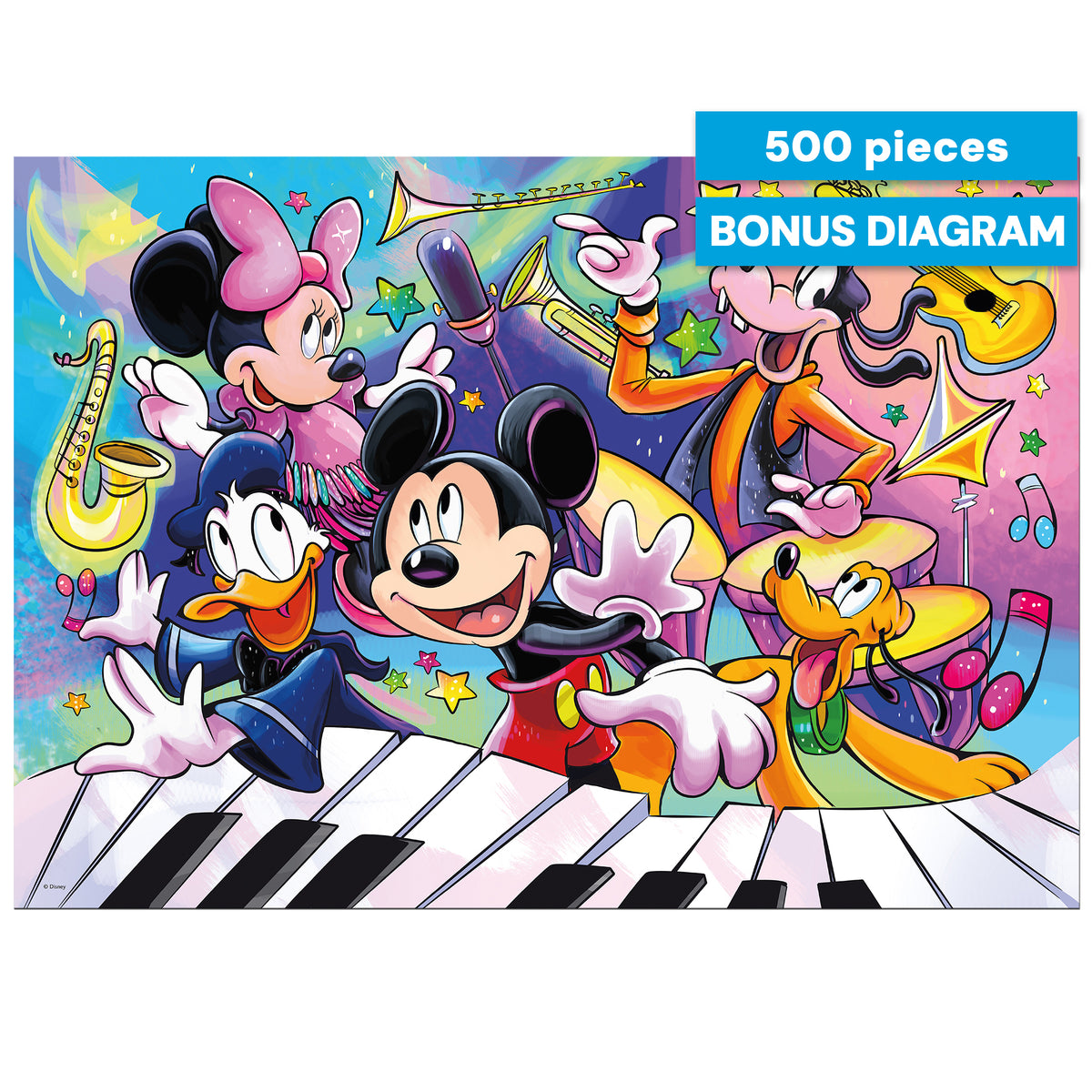 Silver Select: Disney Mickey's Music 500 Piece Puzzle