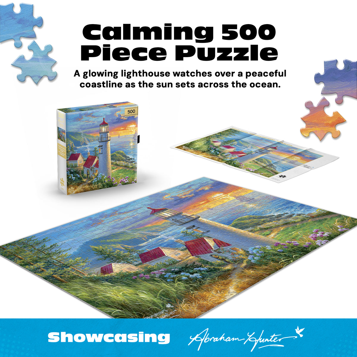 Gold Collection – Evening Watch 500 Piece Jigsaw Puzzle - Abraham Hunter