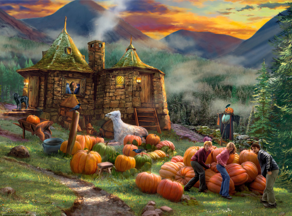 Ceaco Silver Select - Thomas Kinkade Harry Potter - Hagrid’s Hut - 1000 Piece Silver Select Jigsaw Puzzle